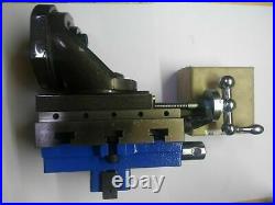 Lathe Vertical Milling Slide Swivel Base 4 X 5 & Vise 2 Self Centering Vice