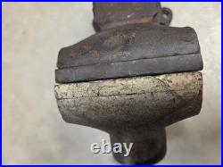 Little Giant 25 Bench Vise 3 1/2 In Jaws 16 Lbs With Anvil Swivel Base Vintage