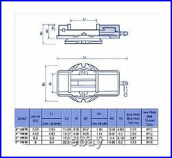 Milling Machine Lockdown Vise 360 Degree Swiveling Base Hardened Metal