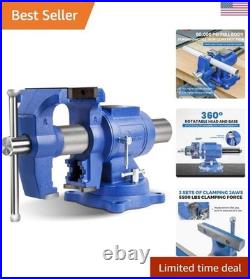 Multi-Function 4 Heavy Duty Vise with Enhanced Clamping and Rotational Head