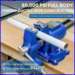 Multi-Function 4 Heavy Duty Vise with Enhanced Clamping and Rotational Head