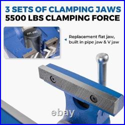 Multi-Function 4 Heavy Duty Vise with Enhanced Clamping and Rotational Head