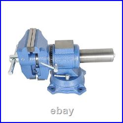 Multi-Purpose Rotation Heavy Duty 4 Inch Bench Vise With 360-Degree Swivel Base