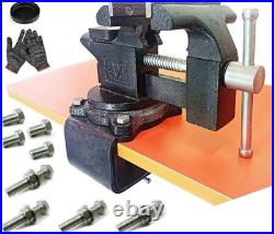 Multi-Purpose Table Vice, 270° Rotate Clamp-On Vise