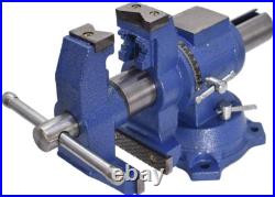 Multipurpose Heavy Duty Multi-Jaw Vise with Swivel Base and Head for Clamping