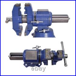 Multipurpose Heavy Duty Multi-Jaw Vise with Swivel Base and Head for Clamping