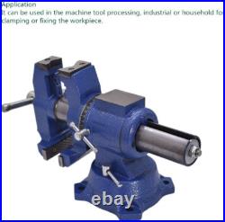 Multipurpose Heavy Duty Multi-Jaw Vise with Swivel Base and Head for Clamping