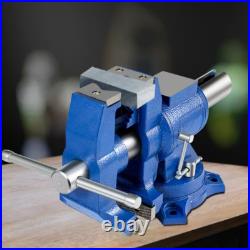 Multipurpose Vise Bench Vise 6-Inch Heavy Duty with 360° Swivel Base and Head