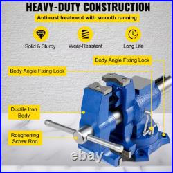 Multipurpose Vise Bench Vise 6-Inch Heavy Duty with 360° Swivel Base and Head
