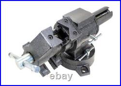 NEW! BESSY 5 in. Multi-Purpose Rotating Pipe and Bench Vise with Swivel Base
