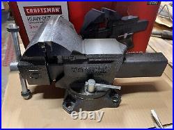 NEW Vintage CRAFTSMAN 5 Workshop Swivel Bench VISE 51855 RARE NOS