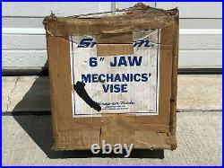 NOS Snap-On 6 Wide Jaws Mechanics Bench Vise Swivel Base 1760 Wilton USA