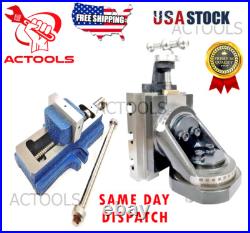New Lathe Milling Vertical Attachments With Grinding Vice Vise Self Centering