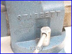 Nice! Starrett Tools 3-1/2 Bench Vise, Swivel Base, Pipe Jaws, 013-1/2