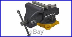 OLYMPIA 6 in Table Bench Vise Clamp Pipe Jaws Clamp Swivel Base Anvil Heavy Duty