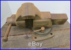 Old Vintage Craftsman 5196 Swivel Base Bench Vise 4 Jaws, Rare Collectible Vise