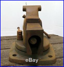 Old Vintage Craftsman 5196 Swivel Base Bench Vise 4 Jaws, Rare Collectible Vise