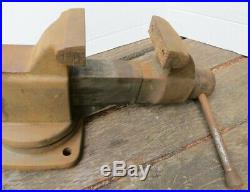 Old Vintage Craftsman 5196 Swivel Base Bench Vise 4 Jaws, Rare Collectible Vise