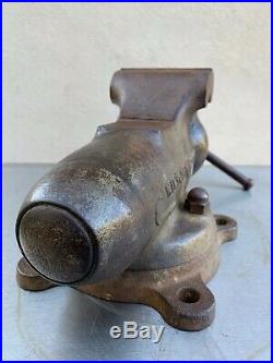 Original Vintage Wilton No. 4 Bullet Swivel Base Vise 36 Pounds 4 Inch Jaws