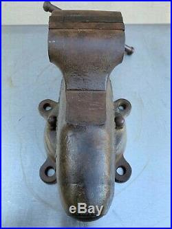 Original Vintage Wilton No. 4 Bullet Swivel Base Vise 36 Pounds 4 Inch Jaws