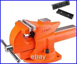 PONY Bench Vise 5 Heavy-Duty Utility Quick Release with 360 degree Swivel Base