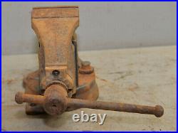 Parker 937-1/2 swivel base bench vise machinist tool 3 1/2 jaw collectible