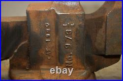 Parker 937-1/2 swivel base bench vise machinist tool 3 1/2 jaw collectible