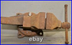 Parker 937-1/2 swivel base bench vise machinist tool 3 1/2 jaw collectible