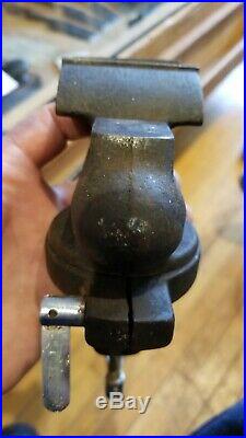 Poland Made Vise Wilton Baby Bullet Style Swivel Base Clamp On 2 7/16 Jaw Width
