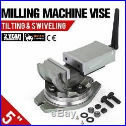 Precision Milling Vise 5 Tilting Vise Swivel Base Angle Tilting 2 Way