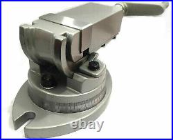 Precision Quality Milling Vise Vice Swivel Base Angle Tilting 2way-jaw Inc