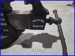 Prentiss Bull Dog No. 277- 212 3 Swivel Jaw Swivel Base Vise