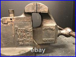 Prentiss No 19 3-1/2 Swivel Jaw Base Bench Vise