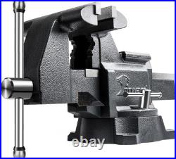 Professional Grade 4.5 Heavy Duty Bench Vise with Smooth Swivel Base
