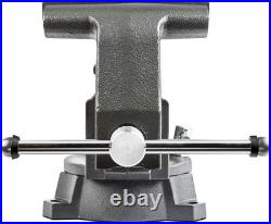 Professional Grade 4.5 Heavy Duty Bench Vise with Smooth Swivel Base
