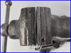REED 104S 4-Bolt Swivel Base 4 Jaw Bench Vice Restored patina vintage usa