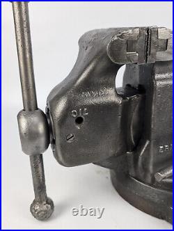 REED 104S 4-Bolt Swivel Base 4 Jaw Bench Vice Restored patina vintage usa