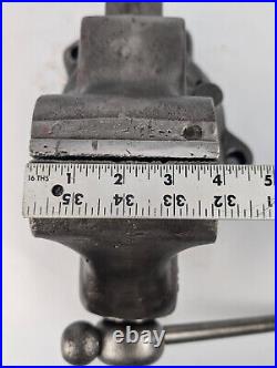 REED 104S 4-Bolt Swivel Base 4 Jaw Bench Vice Restored patina vintage usa