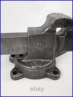 REED 104S 4-Bolt Swivel Base 4 Jaw Bench Vice Restored patina vintage usa
