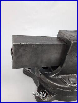 REED 104S 4-Bolt Swivel Base 4 Jaw Bench Vice Restored patina vintage usa