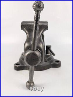 REED 104S 4-Bolt Swivel Base 4 Jaw Bench Vice Restored patina vintage usa