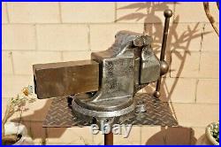 REED MFG. CO No. 204 1/2 R SWIVEL MACHINIST VISE, 4 1/2'' JAWS, 67 LBS, ERIE PA USA