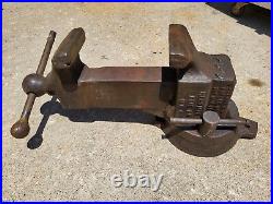 REED MFG Vise No. 205 5 Jaws Swivel Base 89lbs 1927 Production USA