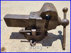 REED MFG Vise No. 205 5 Jaws Swivel Base 89lbs 1927 Production USA