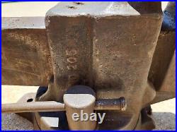 REED MFG Vise No. 205 5 Jaws Swivel Base 89lbs 1927 Production USA