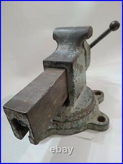 REED Mfg. Co. Bench Vise Swivel Base MODEL 204R 4 Jaws Eerie PA USA vice 53. Lbs
