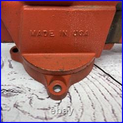 RIDGID 5000R 5 Bench Vise Pipe Jaw Swivel Base nice condition USA