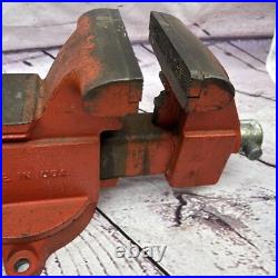 RIDGID 5000R 5 Bench Vise Pipe Jaw Swivel Base nice condition USA