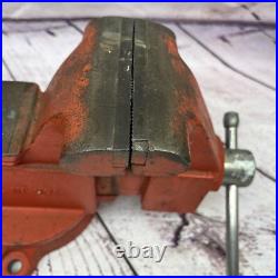 RIDGID 5000R 5 Bench Vise Pipe Jaw Swivel Base nice condition USA