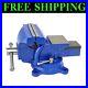 R 5'' Heavy Duty Bench Vise with 360° Swivel Base Ideal for Metalworking